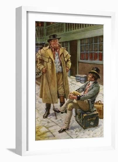 Charles Dickens 's 'The Pickwick Papers'-Harold Copping-Framed Giclee Print