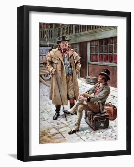 Charles Dickens 's 'The Pickwick Papers'-Harold Copping-Framed Giclee Print