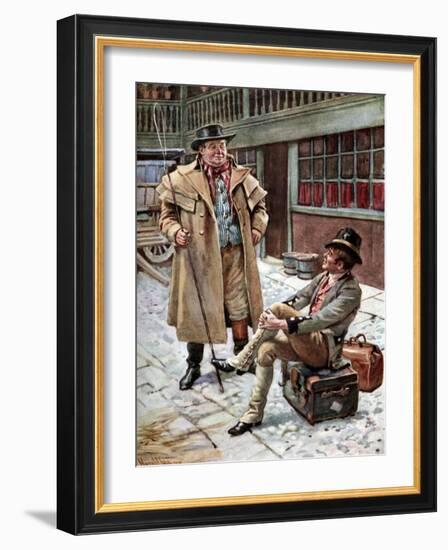 Charles Dickens 's 'The Pickwick Papers'-Harold Copping-Framed Giclee Print