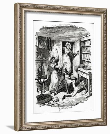 Charles Dickens 's 'The-George Cruikshank-Framed Giclee Print