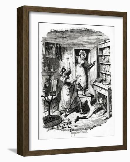 Charles Dickens 's 'The-George Cruikshank-Framed Giclee Print