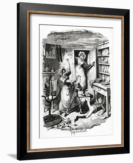 Charles Dickens 's 'The-George Cruikshank-Framed Giclee Print