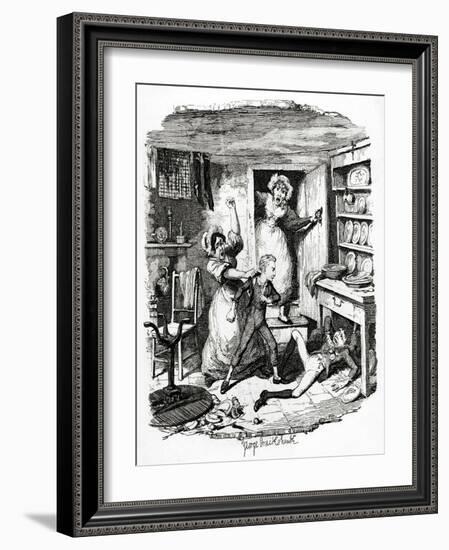 Charles Dickens 's 'The-George Cruikshank-Framed Giclee Print