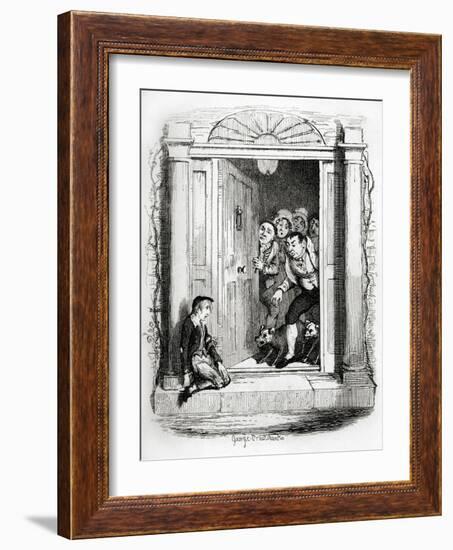 Charles Dickens 's 'The-George Cruikshank-Framed Giclee Print