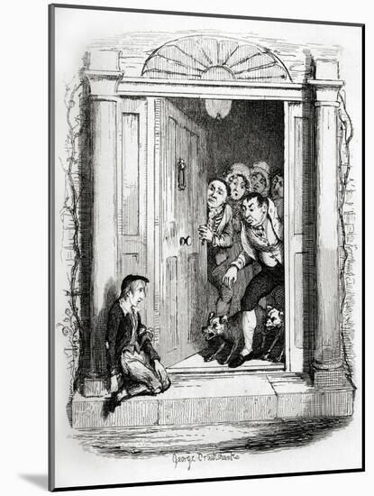 Charles Dickens 's 'The-George Cruikshank-Mounted Giclee Print