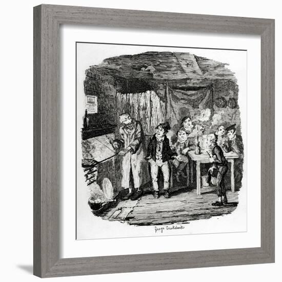 Charles Dickens 's 'The-George Cruikshank-Framed Giclee Print