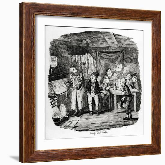 Charles Dickens 's 'The-George Cruikshank-Framed Giclee Print