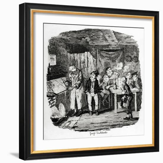 Charles Dickens 's 'The-George Cruikshank-Framed Giclee Print