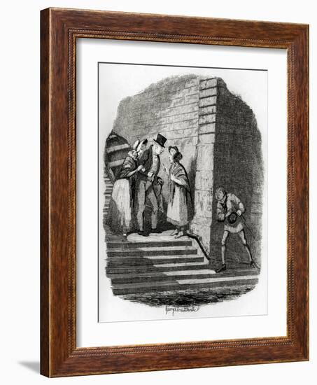 Charles Dickens 's 'The-George Cruikshank-Framed Giclee Print