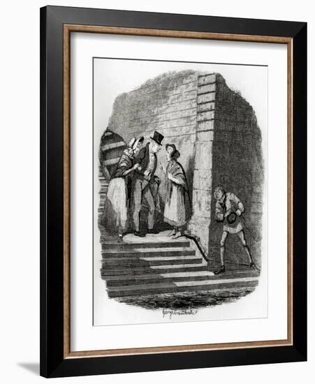 Charles Dickens 's 'The-George Cruikshank-Framed Giclee Print