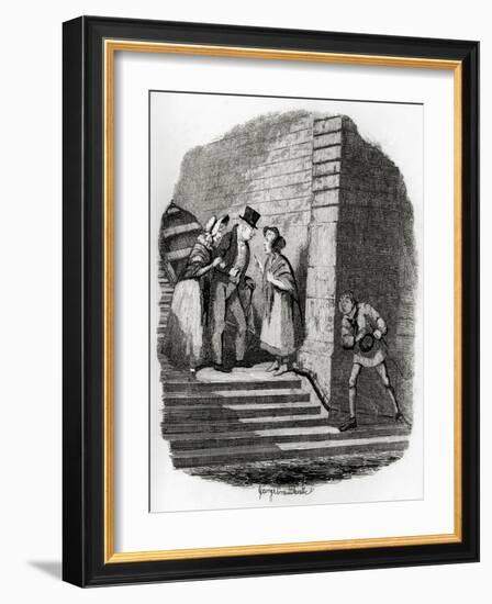 Charles Dickens 's 'The-George Cruikshank-Framed Giclee Print