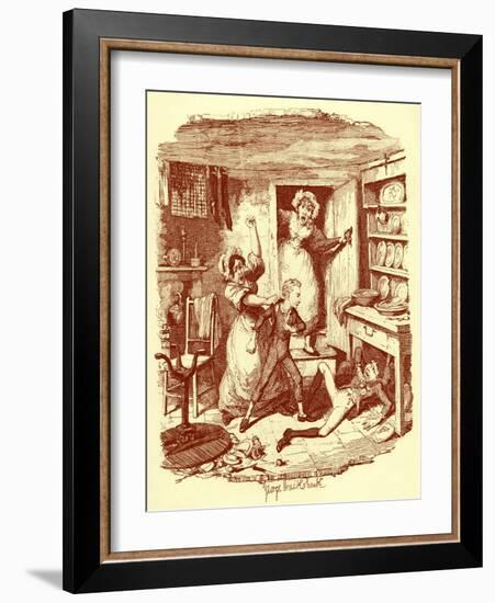 Charles Dickens 's 'The-George Cruikshank-Framed Giclee Print