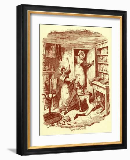 Charles Dickens 's 'The-George Cruikshank-Framed Giclee Print