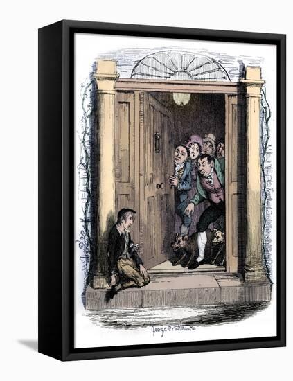 Charles Dickens 's 'The-George Cruikshank-Framed Premier Image Canvas