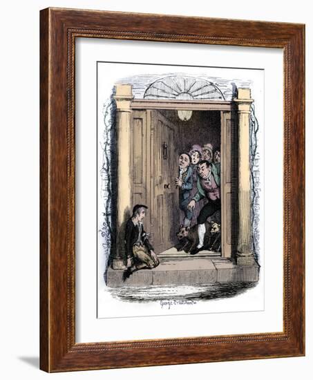 Charles Dickens 's 'The-George Cruikshank-Framed Giclee Print