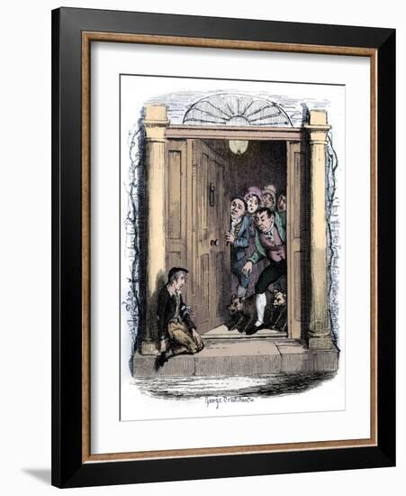 Charles Dickens 's 'The-George Cruikshank-Framed Giclee Print