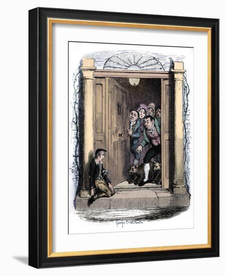 Charles Dickens 's 'The-George Cruikshank-Framed Giclee Print