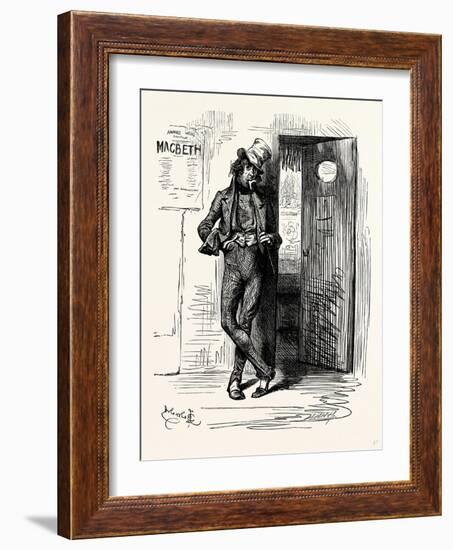 Charles Dickens Sketches by Boz His Line Is Genteel Comedy His Father's Coal and Potato. He Does Al-George Cruikshank-Framed Giclee Print