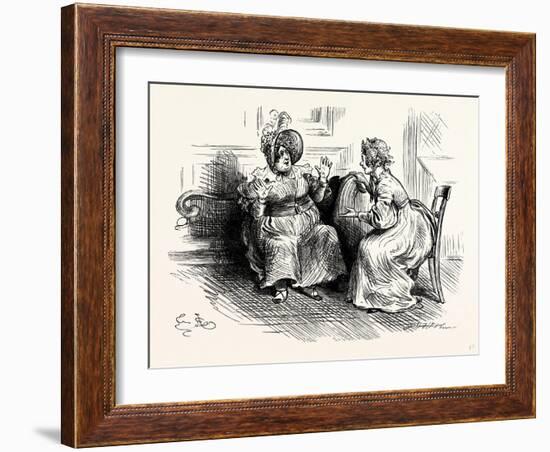 Charles Dickens Sketches by Boz Mrs. Bloss and Mis. Tibbs-George Cruikshank-Framed Giclee Print