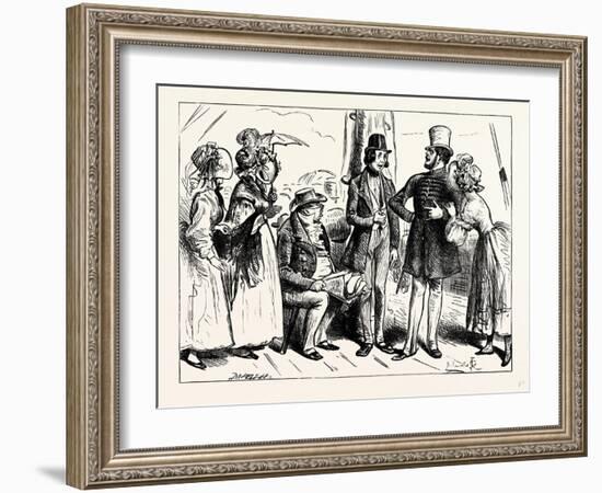 Charles Dickens Sketches by Boz So Exactly the Air of the Marquis Said the Military Gentleman-George Cruikshank-Framed Giclee Print