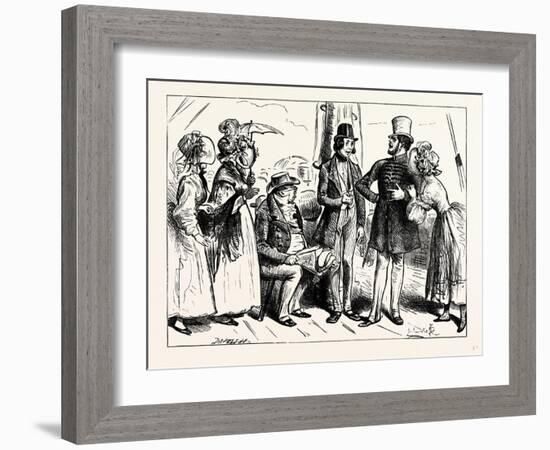 Charles Dickens Sketches by Boz So Exactly the Air of the Marquis Said the Military Gentleman-George Cruikshank-Framed Giclee Print