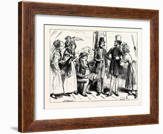 Charles Dickens Sketches by Boz So Exactly the Air of the Marquis Said the Military Gentleman-George Cruikshank-Framed Giclee Print