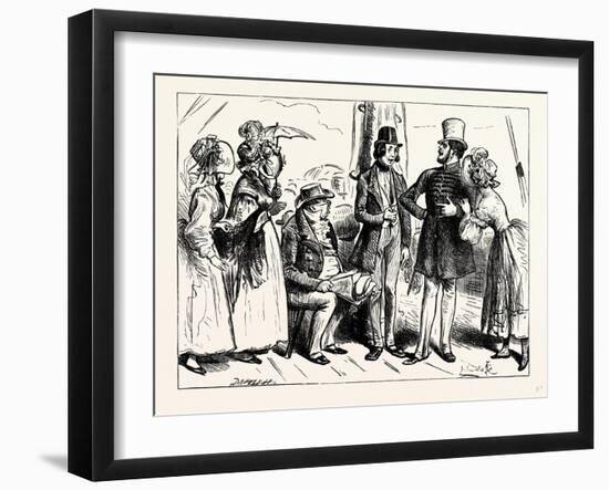 Charles Dickens Sketches by Boz So Exactly the Air of the Marquis Said the Military Gentleman-George Cruikshank-Framed Giclee Print