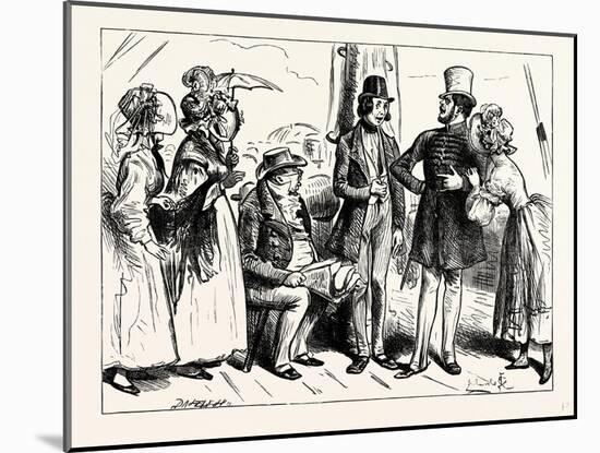 Charles Dickens Sketches by Boz So Exactly the Air of the Marquis Said the Military Gentleman-George Cruikshank-Mounted Giclee Print