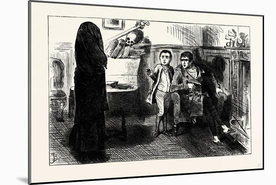 Charles Dickens Sketches by Boz the Black Veil-George Cruikshank-Mounted Giclee Print