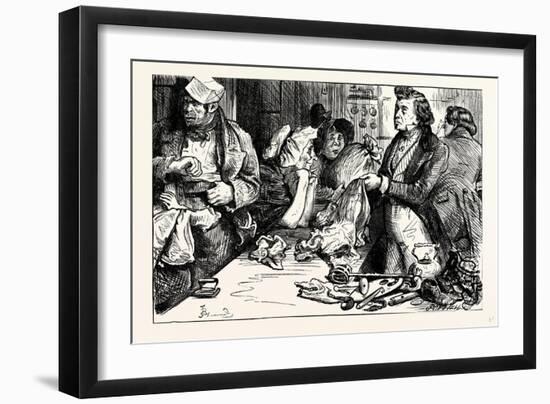 Charles Dickens Sketches by Boz the Pawnbroker's Shop-George Cruikshank-Framed Giclee Print