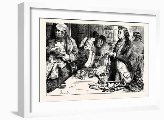 Charles Dickens Sketches by Boz the Pawnbroker's Shop-George Cruikshank-Framed Giclee Print