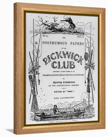 Charles Dickens, The Pickwick Club-null-Framed Premier Image Canvas