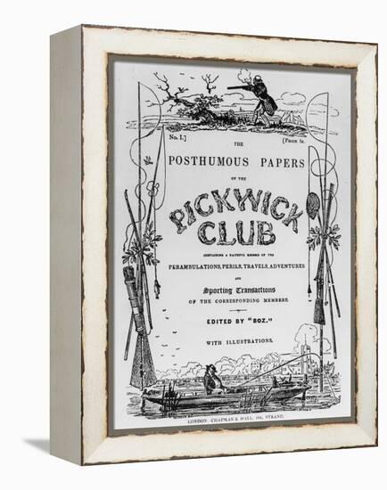 Charles Dickens, The Pickwick Club-null-Framed Premier Image Canvas