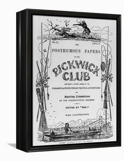 Charles Dickens, The Pickwick Club-null-Framed Premier Image Canvas