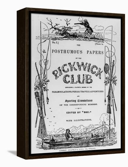 Charles Dickens, The Pickwick Club-null-Framed Premier Image Canvas