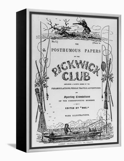 Charles Dickens, The Pickwick Club-null-Framed Premier Image Canvas