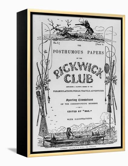 Charles Dickens, The Pickwick Club-null-Framed Premier Image Canvas