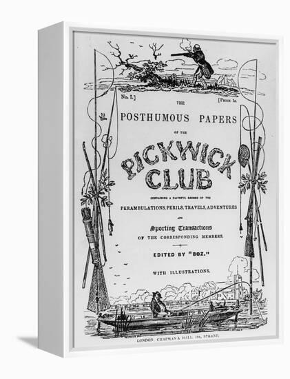 Charles Dickens, The Pickwick Club-null-Framed Premier Image Canvas
