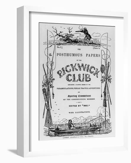 Charles Dickens, The Pickwick Club-null-Framed Giclee Print