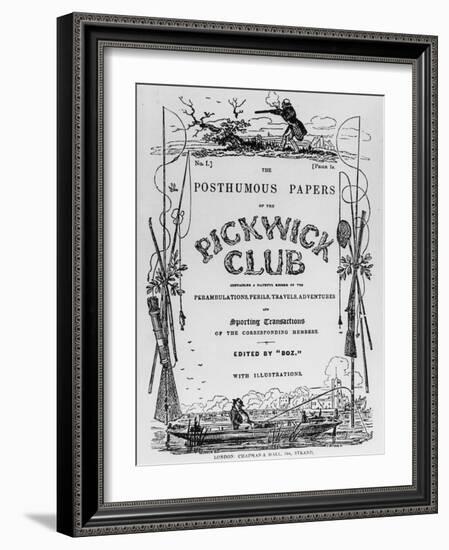 Charles Dickens, The Pickwick Club-null-Framed Giclee Print