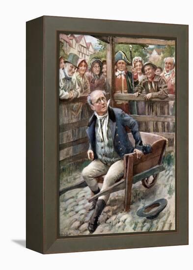 Charles Dickens 'The Pickwick Papers'-Harold Copping-Framed Premier Image Canvas