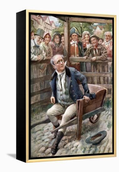 Charles Dickens 'The Pickwick Papers'-Harold Copping-Framed Premier Image Canvas