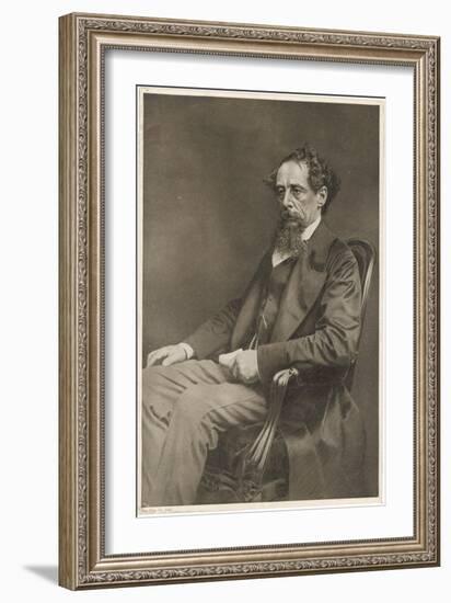 Charles Dickens Writer-null-Framed Art Print