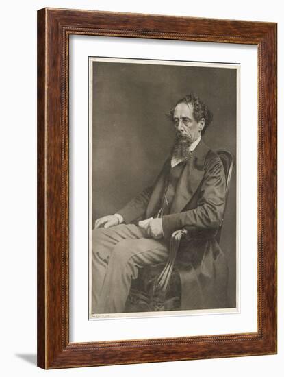 Charles Dickens Writer-null-Framed Art Print