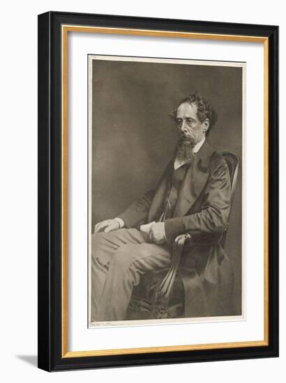 Charles Dickens Writer-null-Framed Art Print