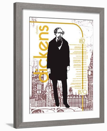 Charles Dickens-Christopher Rice-Framed Art Print