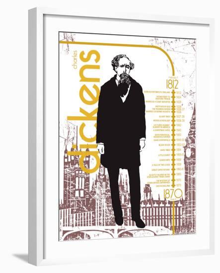 Charles Dickens-Christopher Rice-Framed Art Print