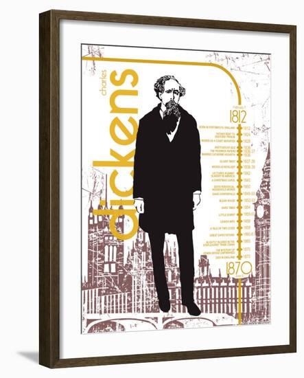 Charles Dickens-Christopher Rice-Framed Art Print