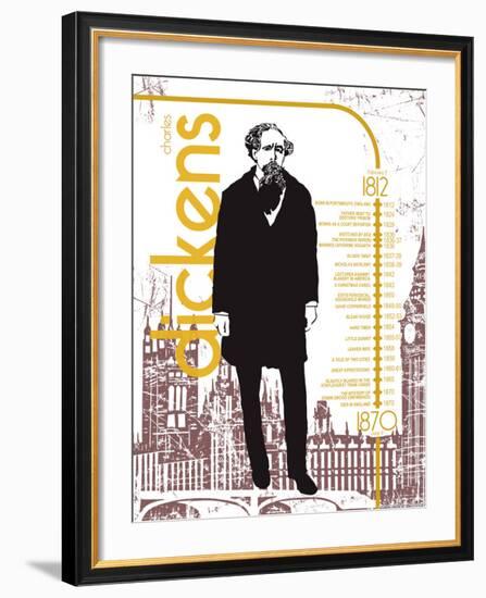 Charles Dickens-Christopher Rice-Framed Art Print