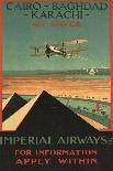 Cairo, Baghdad, Karachi-Imperial Airways-Charles Dickson-Framed Art Print